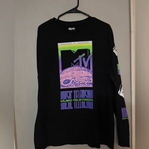 MTV Black Graphic Tee